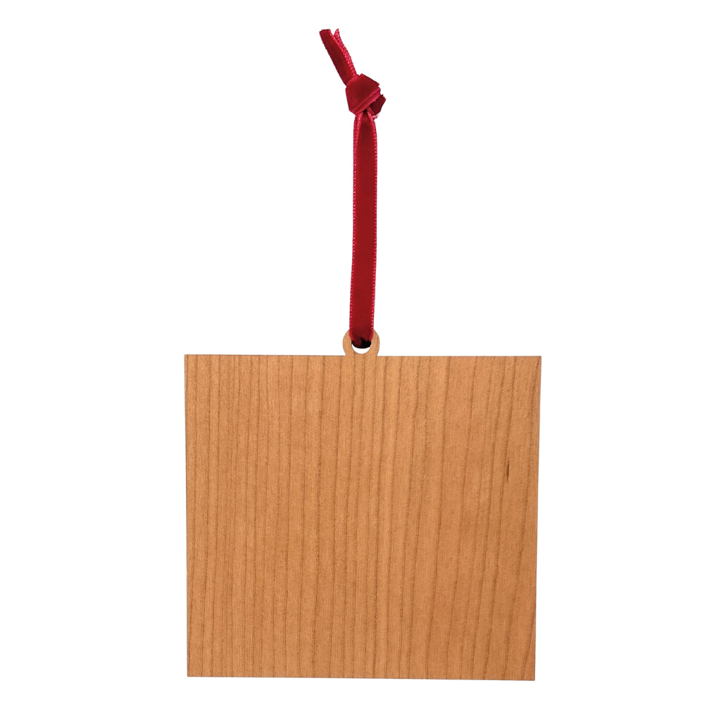 Christmas Hanger Ornament L4 Wood 70 x 45mm Insert - Pack of 12