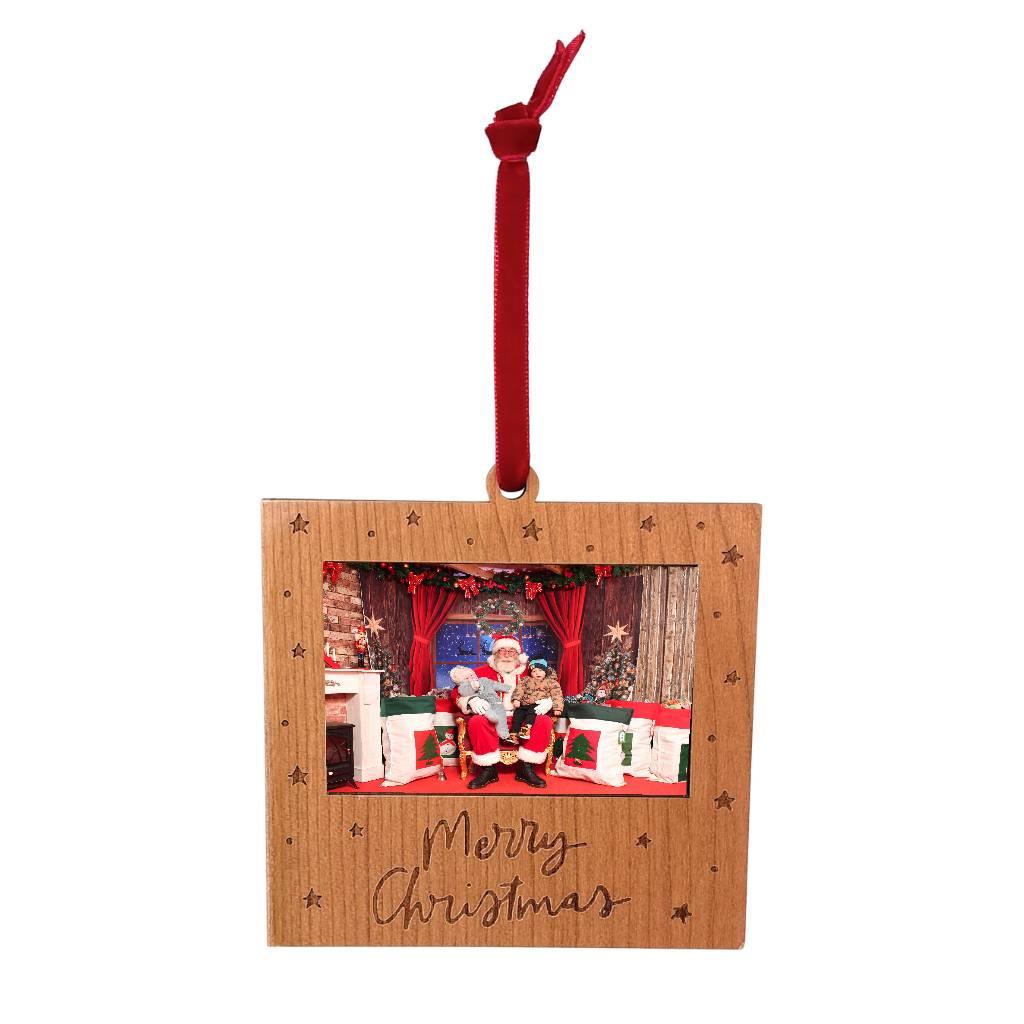 Christmas Hanger Ornament L4 Wood 70 x 45mm Insert - Pack of 12
