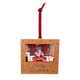 Christmas Hanger Ornament L4 Wood 70 x 45mm Insert - Pack of 12