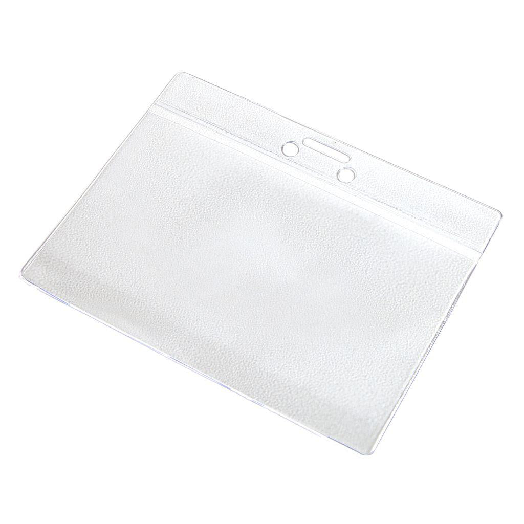 Wallet File Pvc Transparent Clear PVC Badge Wallet - Pack of 50 – Blankplastic.co.uk
