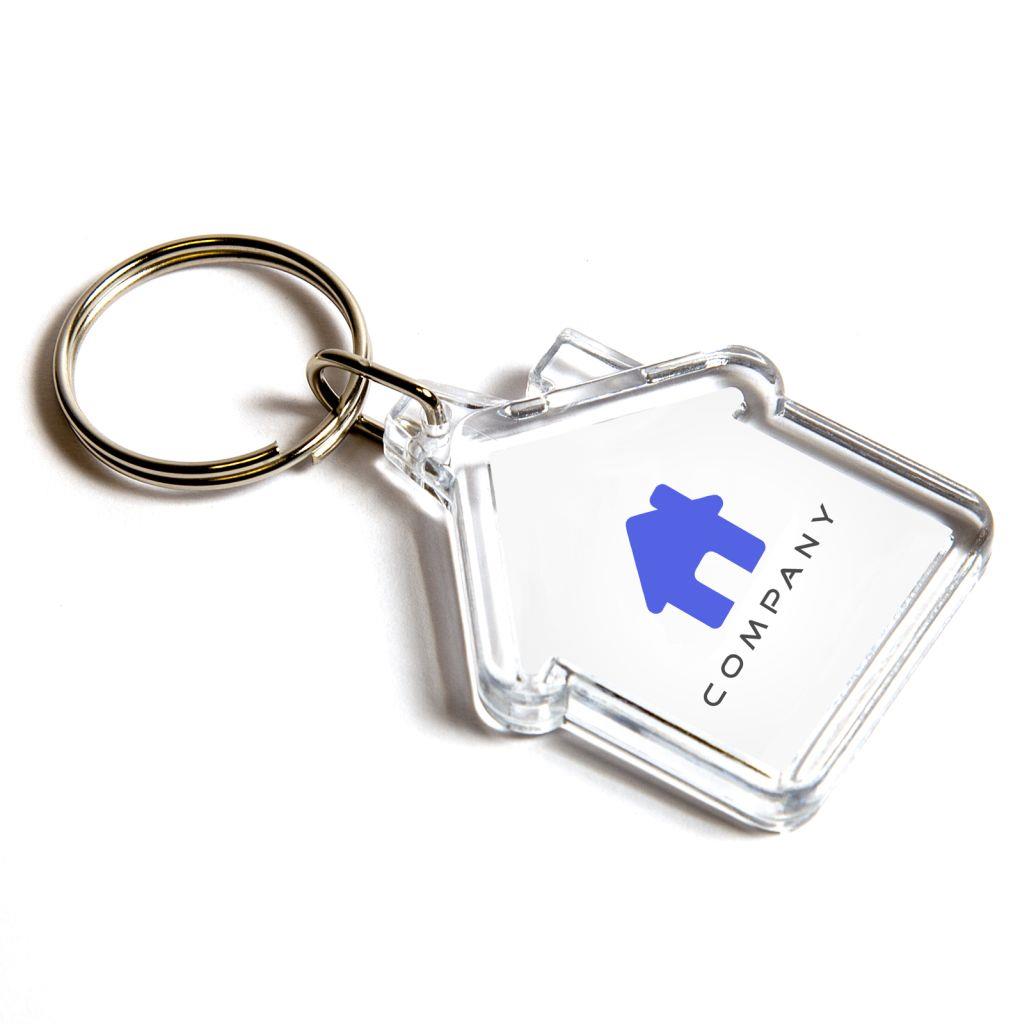 House Shaped Plastic Key Fob - Pack of 100 – Blankplastic.co.uk
