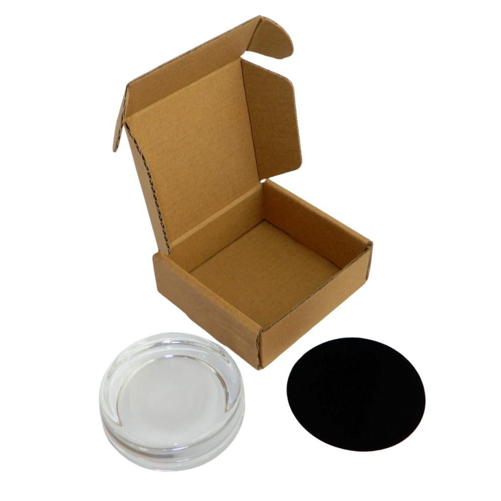 70mm Round Glass Paperweight Kit - Pack of 12
