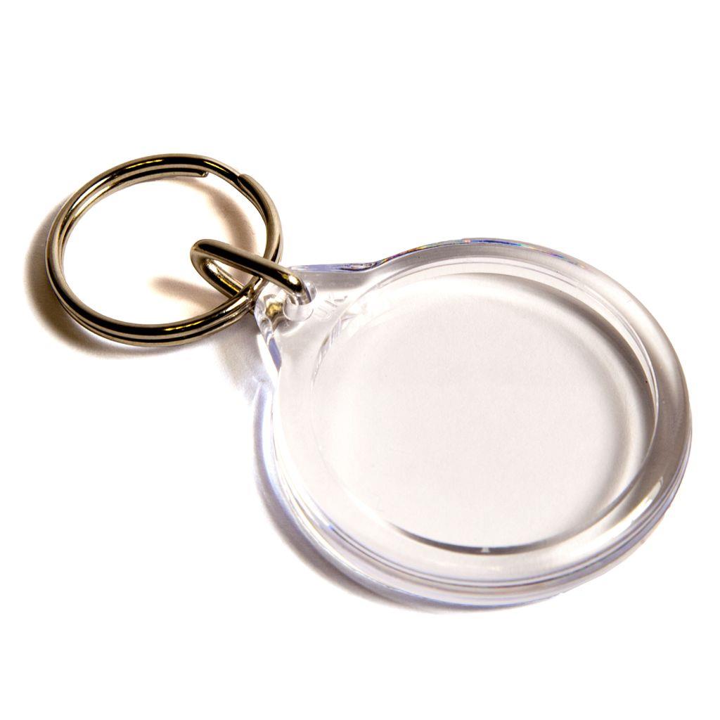 Key Ring For Insert 33mm I1 Round Insert Keyring - Pack of 50 – Blankplastic.co.uk