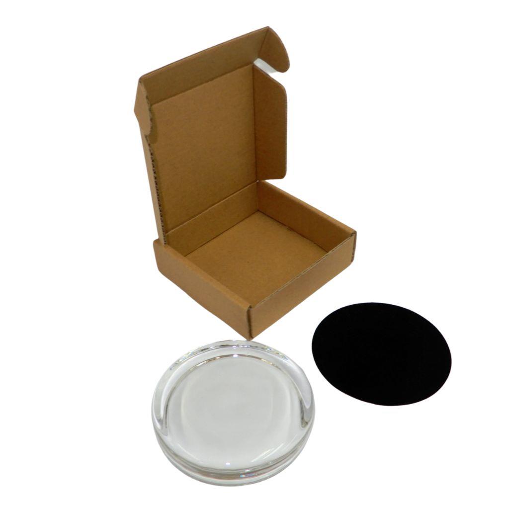 90mm Round Glass Paperweight Kit - Pack of 12