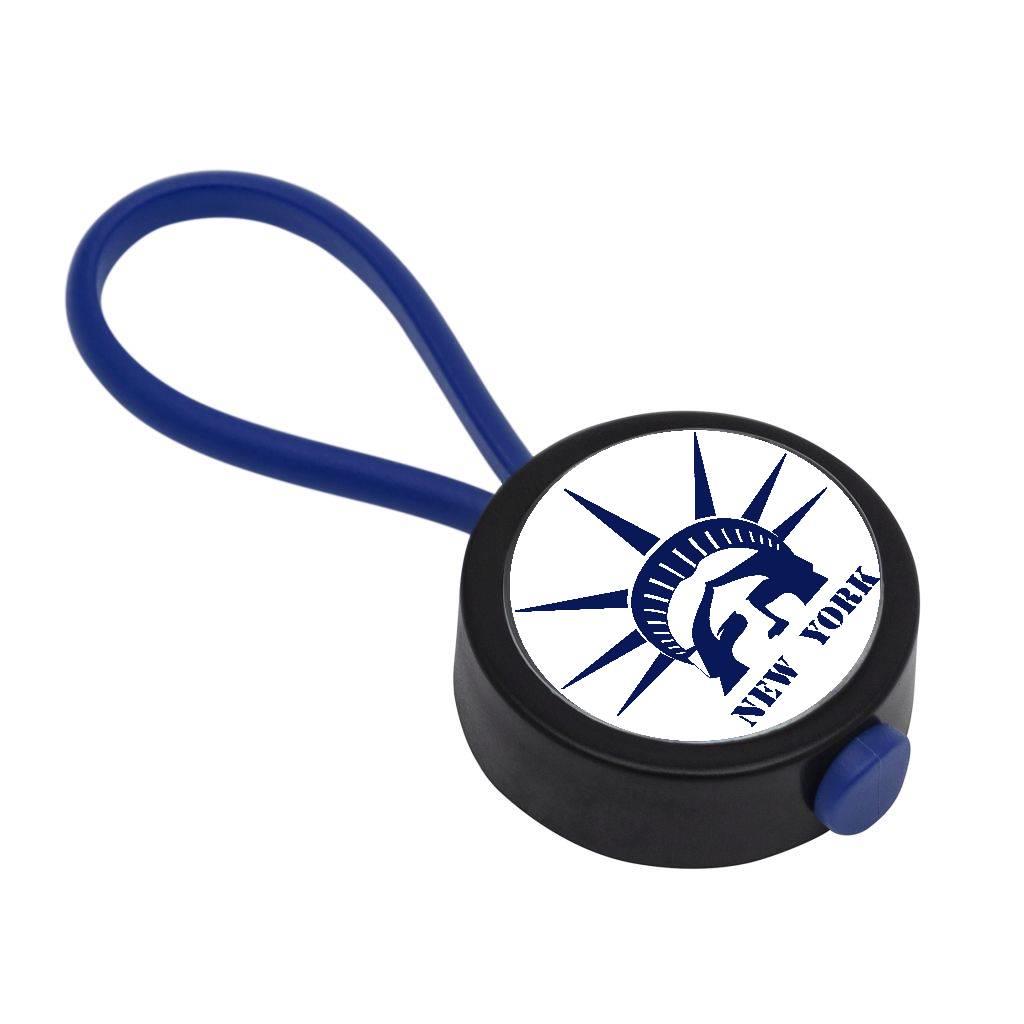 Blue Loop Key Fob 25mm Round - Pack of 100 – Blankplastic.co.uk