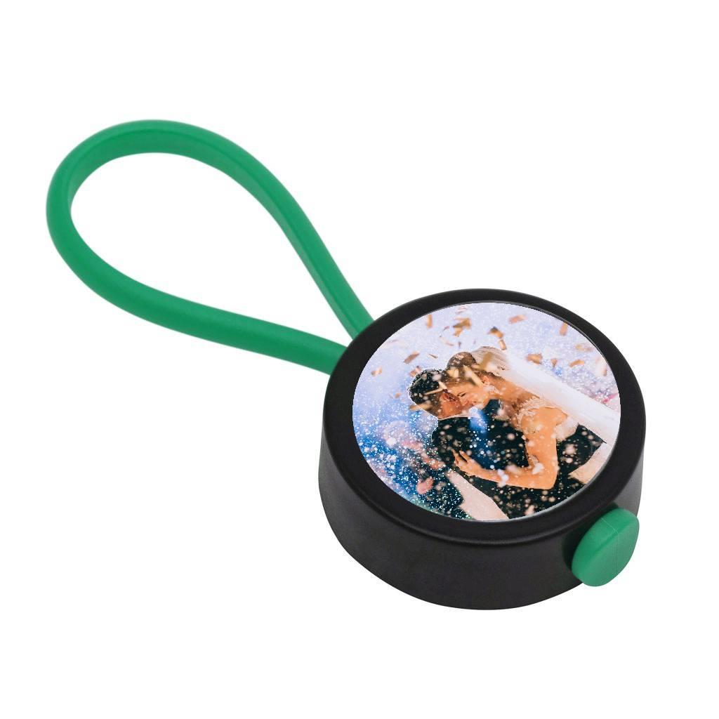 Green Loop Key Fob 25mm Round - Pack of 100 – Blankplastic.co.uk